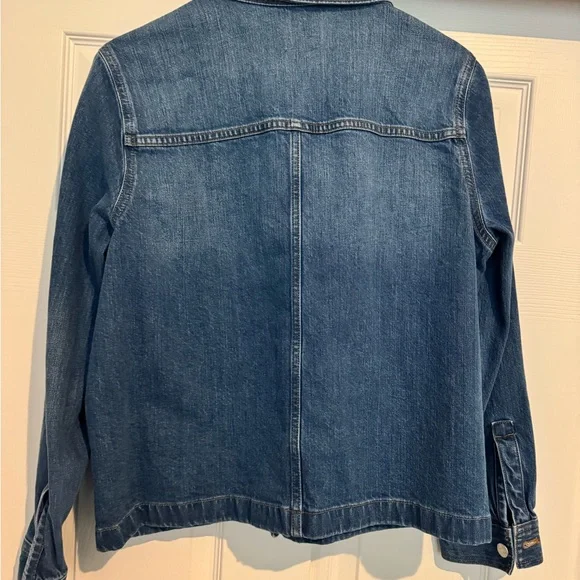 J. Crew Denim Oversize Chore Jean Utility Jacket with Pockets Size M - Picture 4 of 8